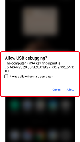 Allow USB Debugging?